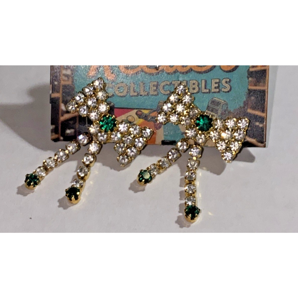 Christmas Bow Earrings Stud